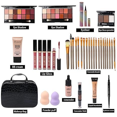 All in One Makeup Kit (Black) - Image 2