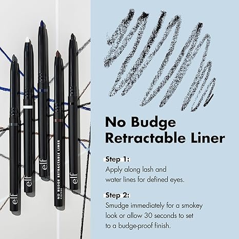 e.l.f. No Budge Retractable Eyeliner Black - Image 2